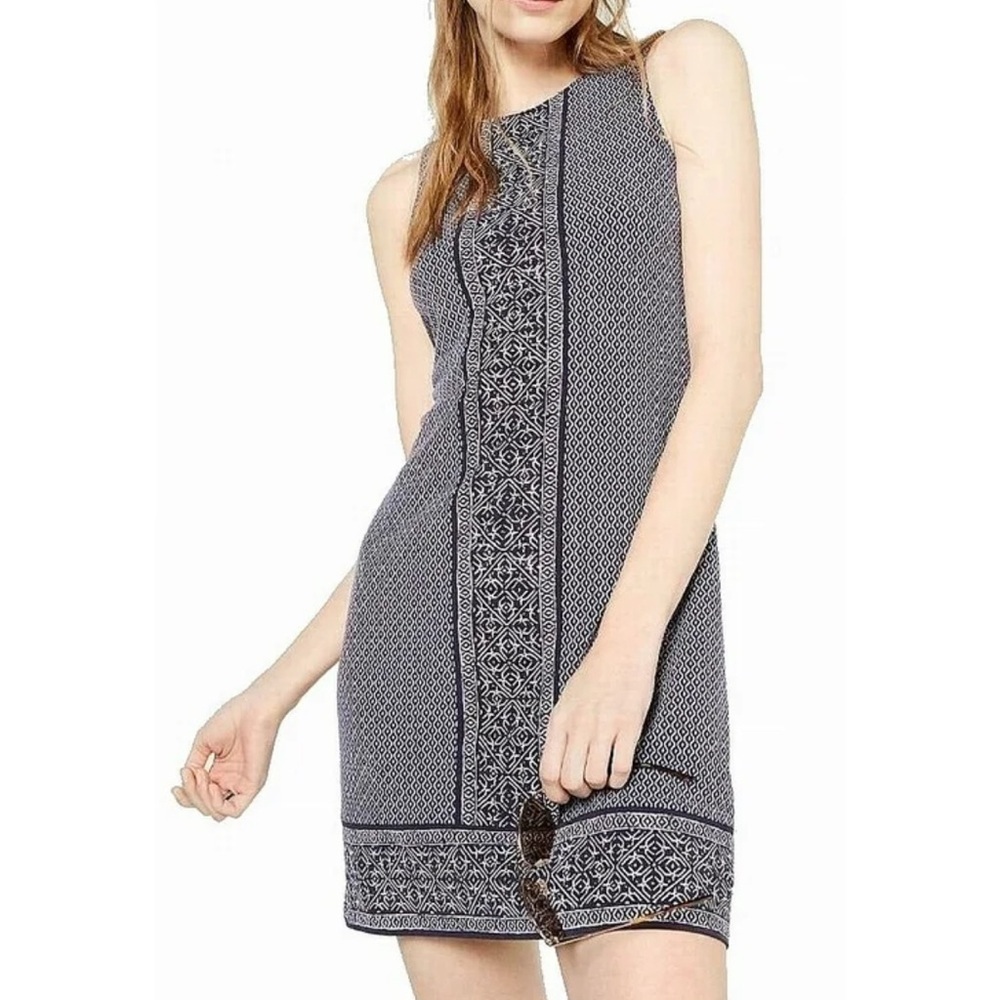 Michael Kors Border‎ Print Sleeveless Dress
